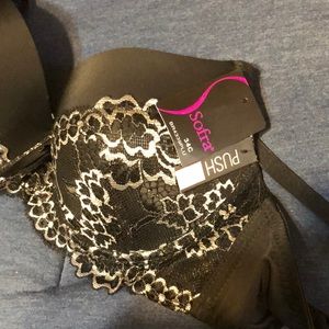 2 push up bra bundle blk/wht 34C